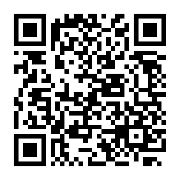 QR code containing the firm's Bitcoin address